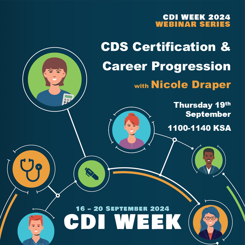CDI Week Webinar KSA: CDS Certification & Career Progression