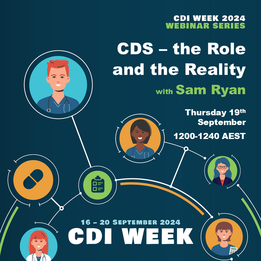 CDI Week Webinar: CDS - the Role & the Reality