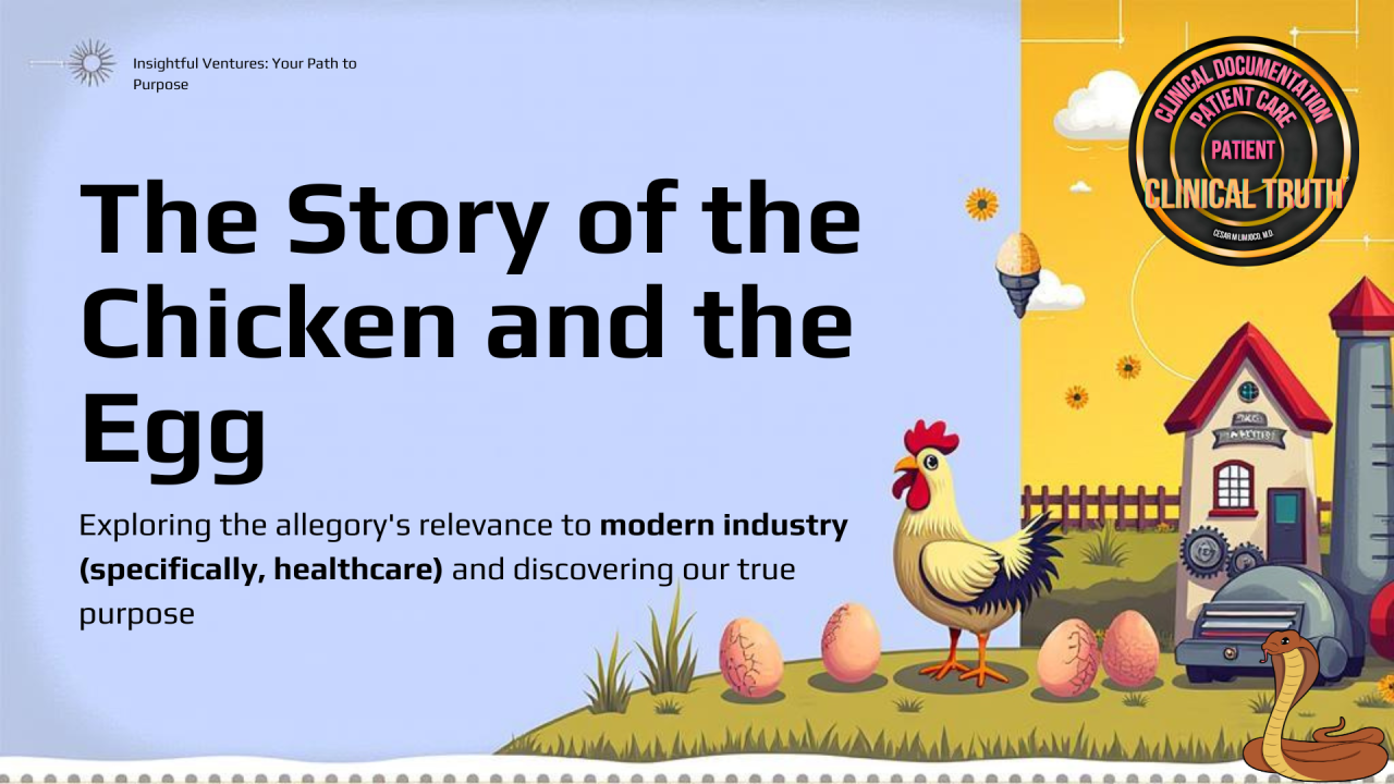 The Story of the Chicken and the Egg: An Allegory for Purpose in Industry